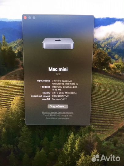 Apple Mac mini 2018 i5/32gb/256gb