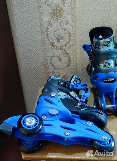 Роликовые коньки детские раздвижные