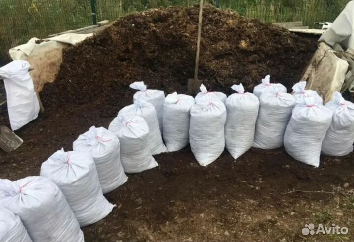 Навоз в мешках