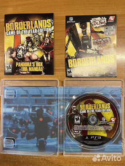 PS3 Borderlands 1 Game of the Year Edition