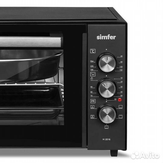 Духовка мини печь Simfer M3516, 35 л, конвекция