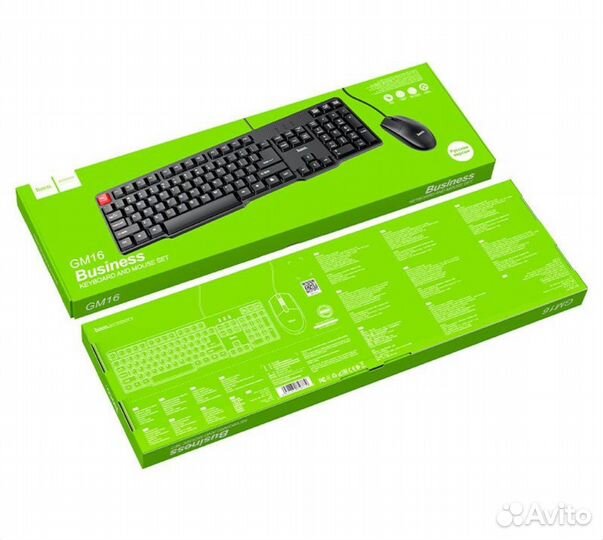 Клавиатура проводная Hoco GM16 с мышкой