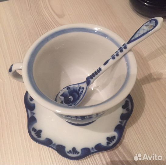 Чайная пара Гжель