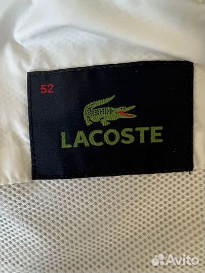 Ветровка белая lacoste