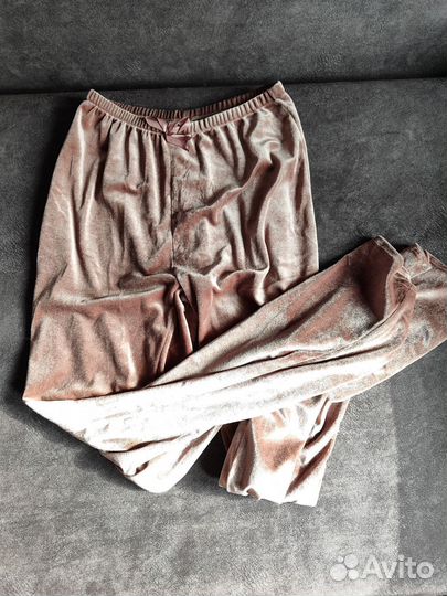 Пижама женская велюровая комплект из 3 вещей