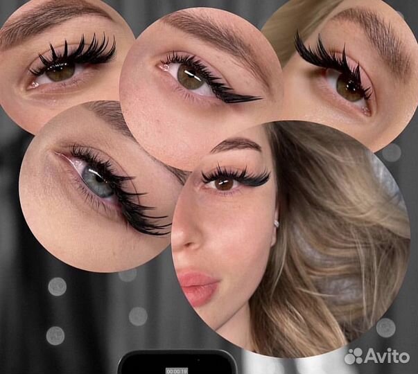 Наращивание ресниц модель