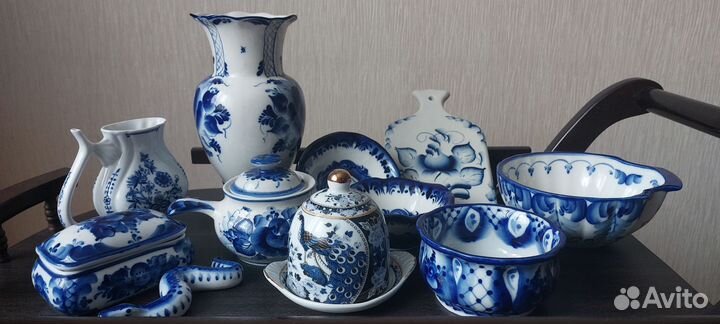 Посуд Гжель