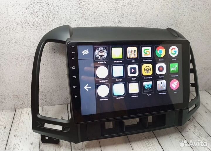 Магнитола Hyundai Santa Fe 2 на android IPS экран