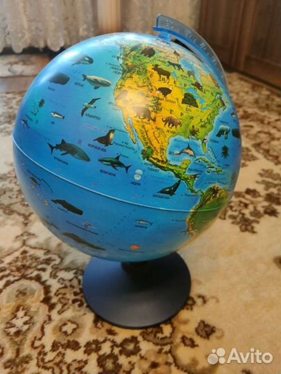 Глобус зоогеографический D25