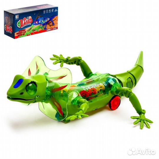 Ящерица «Шестеренки» работает от батареек, микс