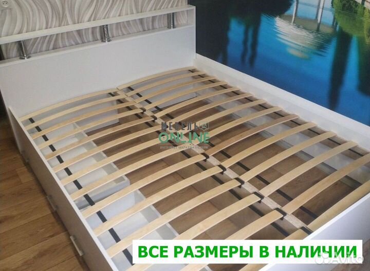 Кровать 140х200 с ящиками