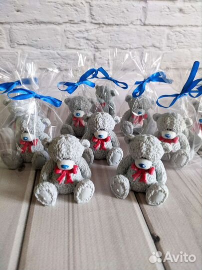 Мишка Тедди мыло сувенирное ручной работы