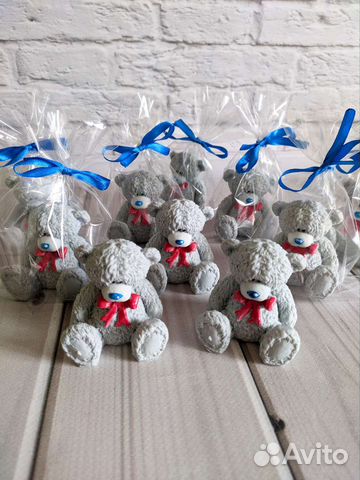 Мишка Тедди мыло сувенирное ручной работы