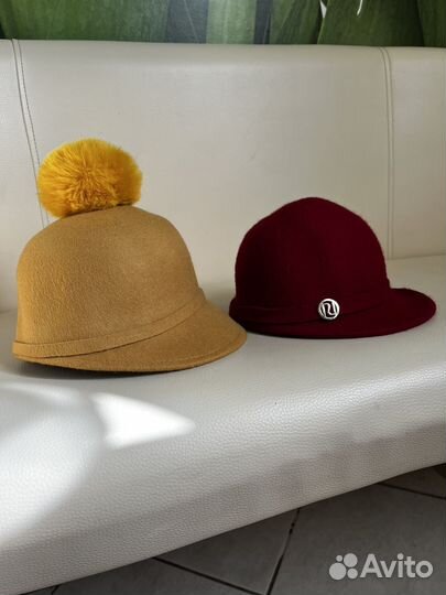 Шляпки для девочки 4-6 лет шерсть