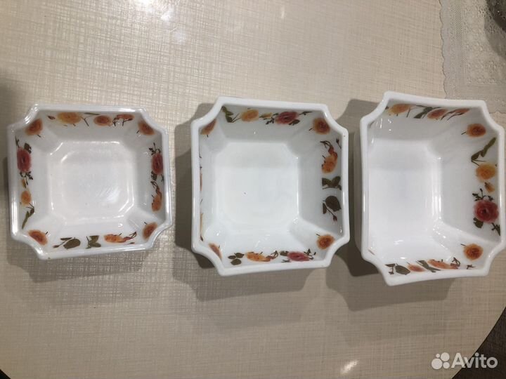 Набор салатников стеклокерамика 3 предмета