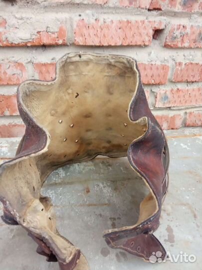 Корсет кожа, метал. Старинный