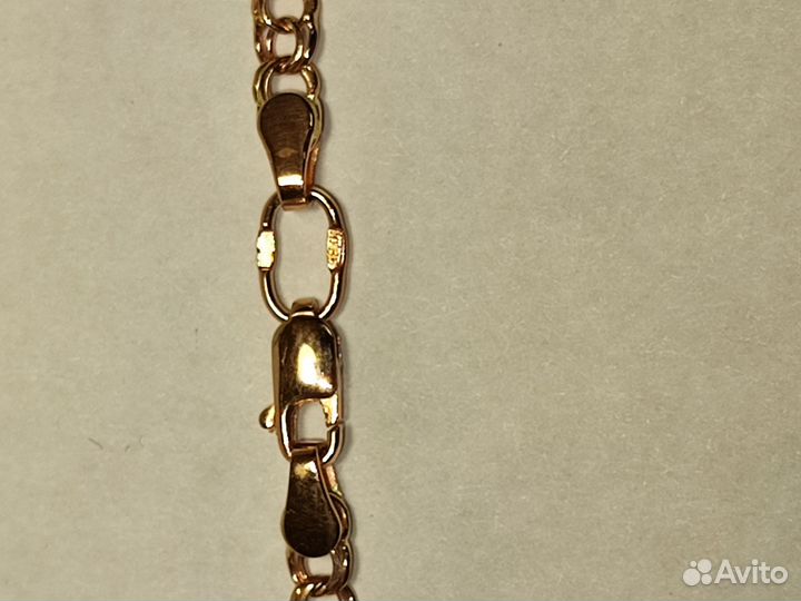 Золотая цепь 585 новая, 50см, 7.17гр