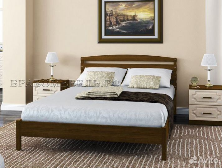 Кровать Камелия-1 Орех 1,2 метра