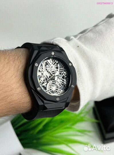 Наручные часы Hublot WHB3 чёрные (Арт.66323)