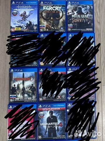 Игровые диски на ps4