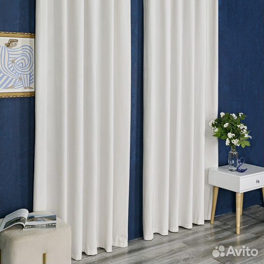Бархатные шторы Беллиссимо пломбир