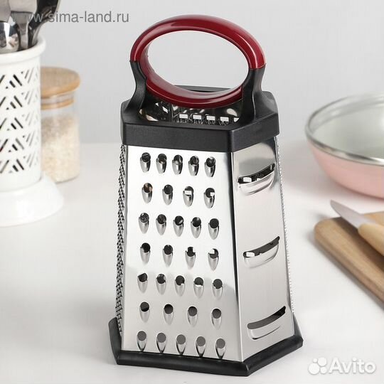 Тёрка шестигранная Доляна «Нео», 141222 см, прорез