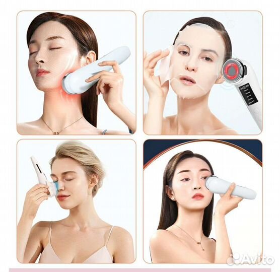 Массажер для лица новый микротоковый