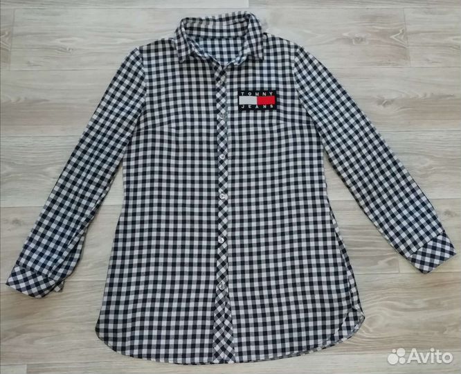 Рубашка в клетку (возможен обмен)