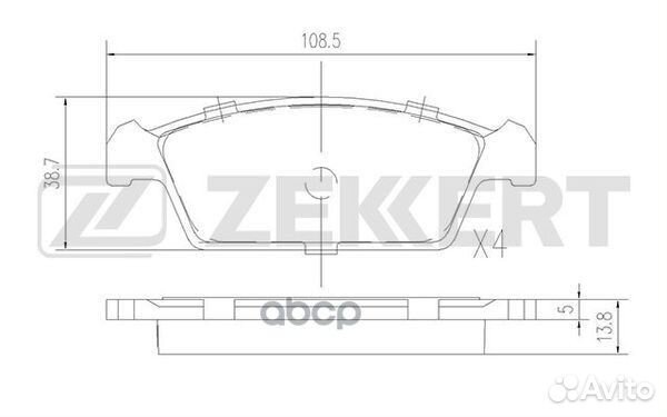 Колодки торм. диск. передн. Daewoo Tico (KLY3)