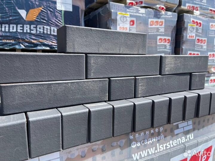 Кирпич черный матовый клинкер