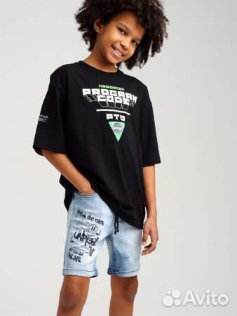 Джинсовые шорты новые PlayToday, размер 134,140