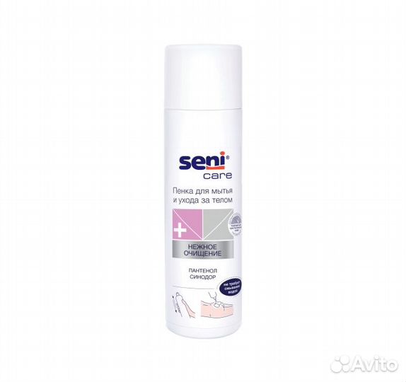 Пенка seni care для мытья и ухода за телом 250 мл