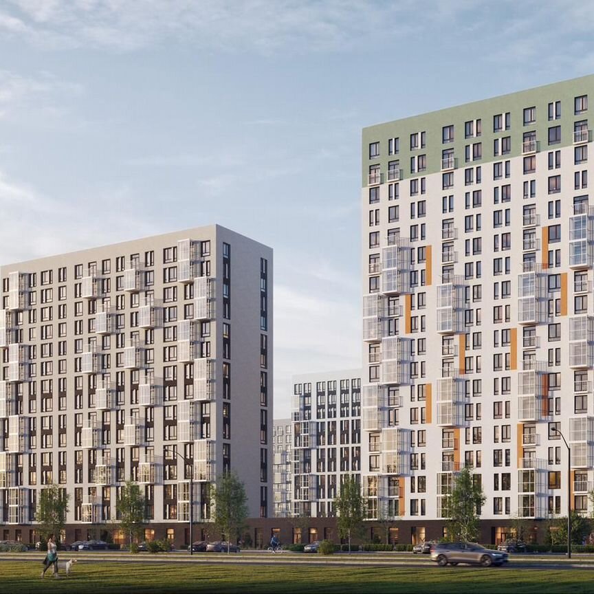 3-к. квартира, 72,5 м², 6/15 эт.