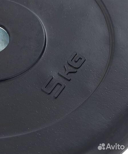 Диск обрезиненный starfit BB-202 5 кг, d26 мм