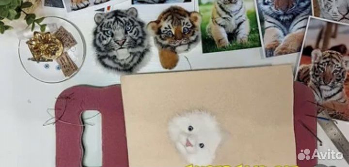 Золотая рыбка, тигренок брошь