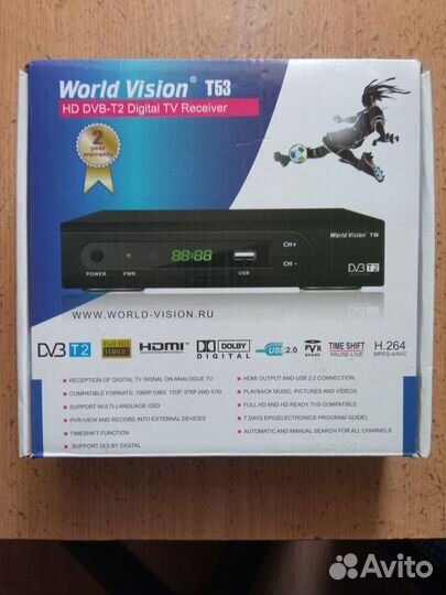 Цифровой эфирный приемник World Vision T53