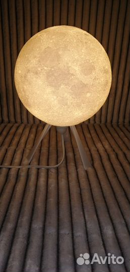 Настольная лампа, светильник, ночник глобус луны