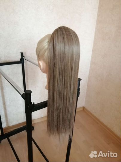 Хвост на резинке, хвост из волос,волосы на резинке