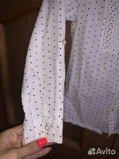 Блузка рубашка для девочки в школу