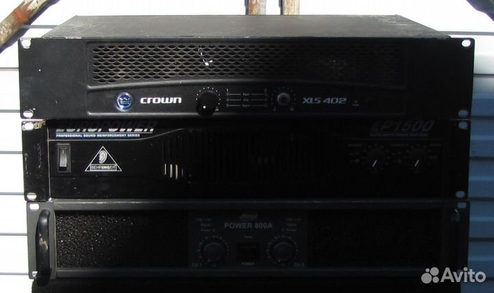 Усилители звука Pro 180-2500W Crown QSC PV Inter-M