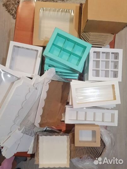 Коробки упаковка для конфет шоколада пакетом