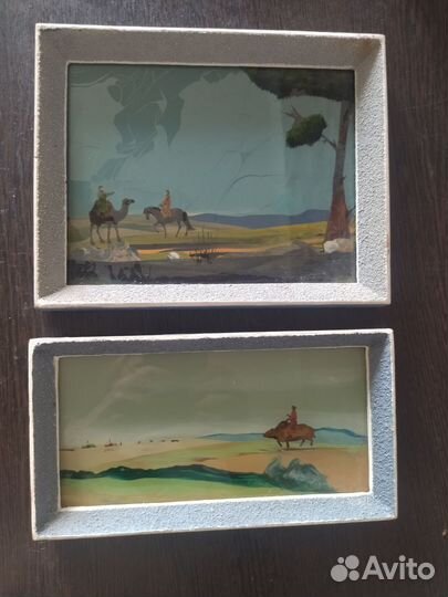 Картины на стекле Монголия