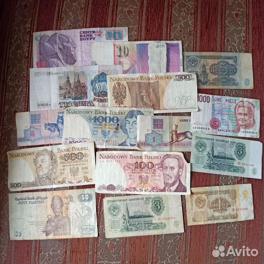 Банкноты / купюры разных стран мира