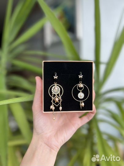 Серьги авторские ассимметрия