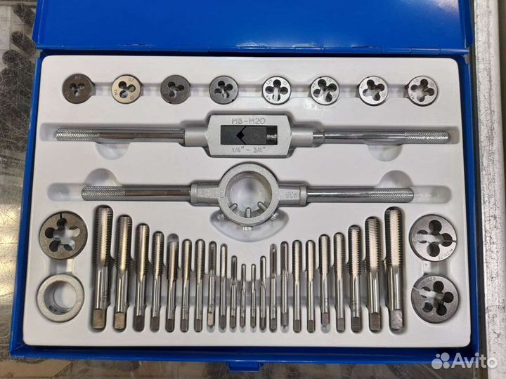 Набор метчиков и плашек 36 пр. Техмаш