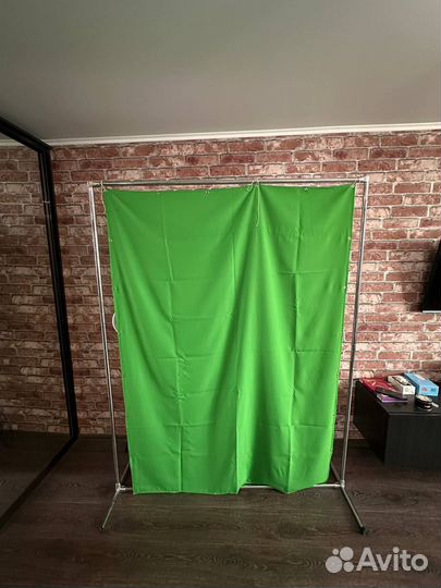 Хромакей зеленый с каркасом