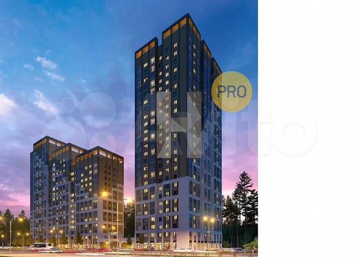 2-к. квартира, 66,9 м², 11/21 эт.