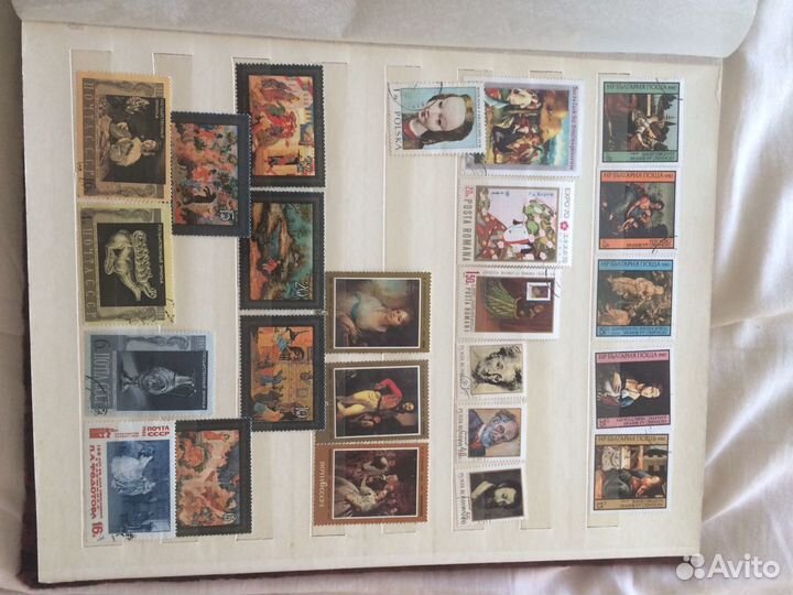 Почтовые марки(большая коллекция времён СССР)