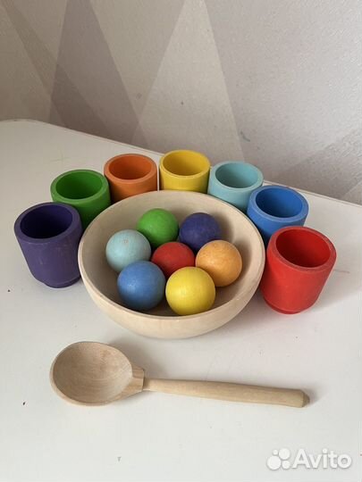 Деревянный сортер монтессори