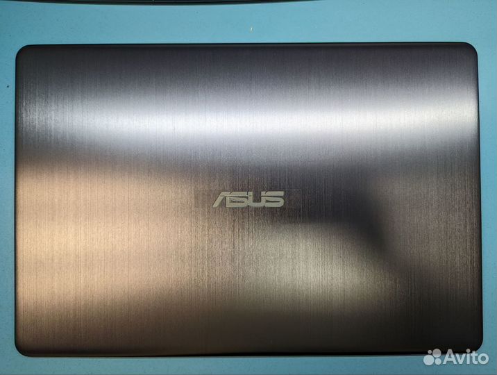 Крышка матрицы ноутбука Asus X510 S510U серая, мет